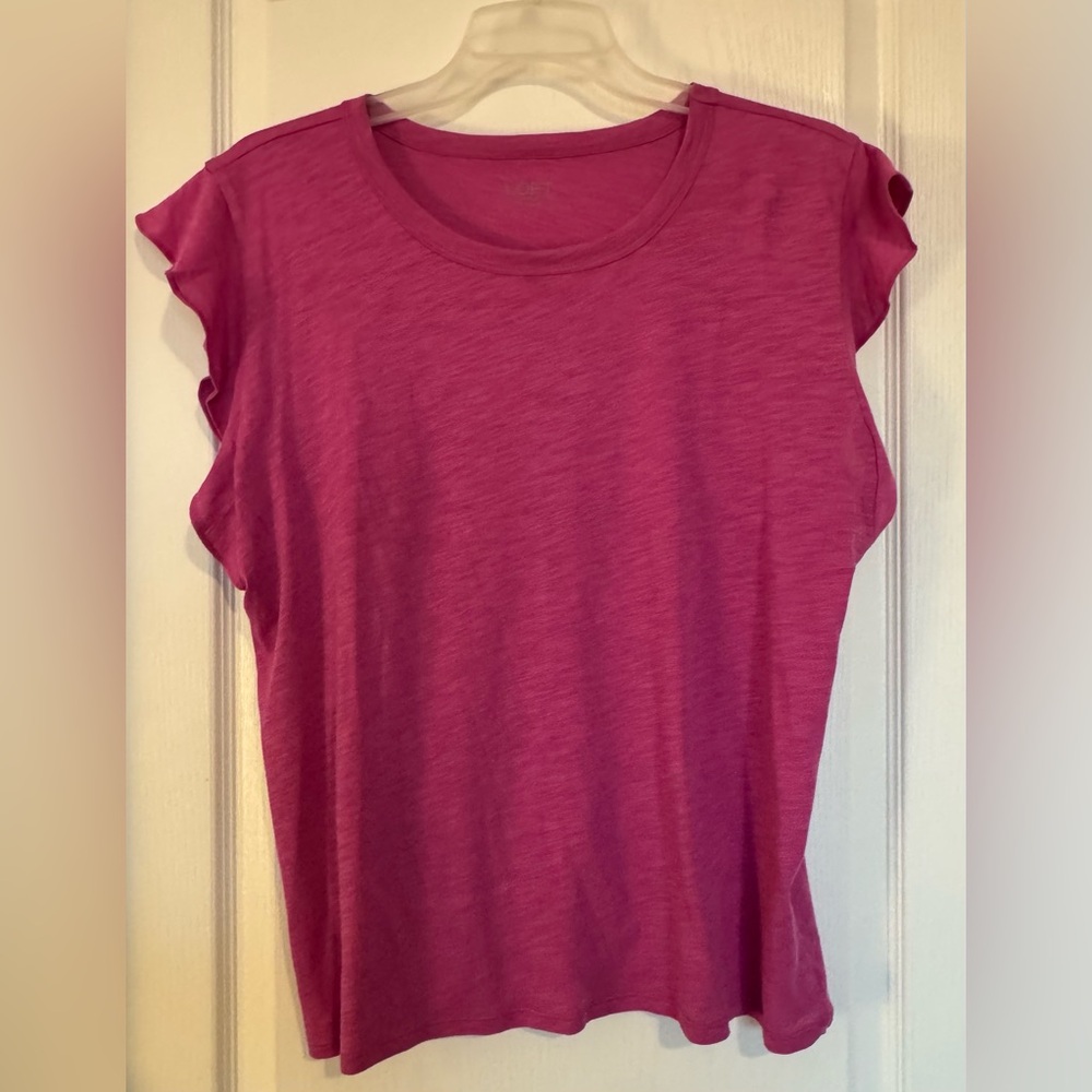 LOFT Outlet Magenta Short Sleeve Tee